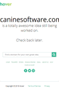 Mobile Screenshot of caninesoftware.com