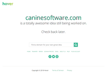 Tablet Screenshot of caninesoftware.com